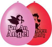 Amscan - Ballons "Good Girl/Bad Girl", latex, lot de 10 SG24259 (taille unique) (rose/rouge)