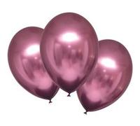 Amscan ballons métalliques 27,5 cm latex rose 6 pièces Roze