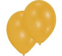 Amscan – Ballons en latex 9904932 – Doré métallisé 27,5 cm – Lot de 25