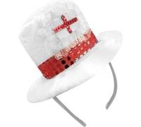 Amscan - Bandeau avec chapeau SG28660 (taille unique) (Blanc/Rouge)