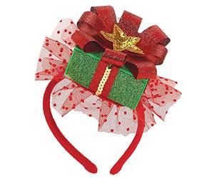 amscan- Bandeau Cadeau de Noël - 1 pièce, 395005, Multicolore, 8 inches x 5 inches