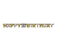 amscan Bannière de Lettres 50 Sparkling Celebration Feuille d'or 213 x 16,2 cm