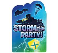 amscan Battle Royal Lot de 8 cartes postales d'invitation, 492412