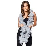 amscan Boa plume Deluxe - Argent