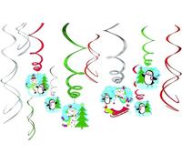 Amscan - Bonhomme de neige - Décoration, design de Noël - film plastique, carton SG35390 (taille unique) (rouge/vert)