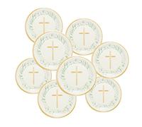 amscan Botanical Cel Cross 9915621-66 Lot de 8 assiettes de 23 cm