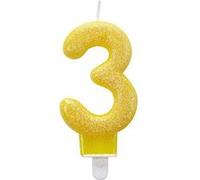 Amscan - Bougie anniversaire (7) (Jaune) - UTSG12862 Jaune