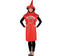 amscan- Bouteille de Ketchup Costume Adulte, 10132353, Multicolore, Taille Unique