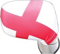 Amscan - Cache rétroviseur latéral, drapeau anglais pack de 2 SG27305 (taille unique) (Blanc/Rouge)