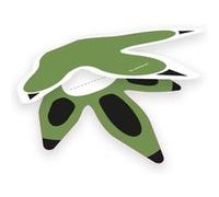 Amscan cartes jambe de dinosaure garçons 8,5 cm papier vert 8 pièces Groen G