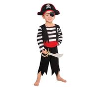 amscan CAT01 - Costume Pirate Enfant 6-8 ans