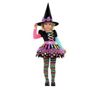 amscan Child Girls Miss Matched Witch Costume (2-3yr)