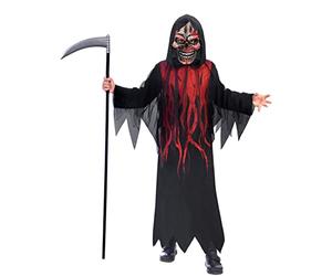 amscan - Children's costume Dark Shadow Reaper, robe with mask, Grim Reaper, carnival, theme party, Halloween