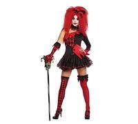 Amscan- Costumes pour Adultes Clown Deguisement pour Fete, 10235656, Rouge, Size UK-Medium-10-12