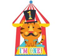 Amscan - Cirque - Invitations, 1er anniversaire pack de 8 - Carton SG35367 (taille unique) (Coloré)