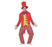 amscan Colourful Clown Medium Ensemble de Costume, Multicolore, M (Lot de 5) Homme
