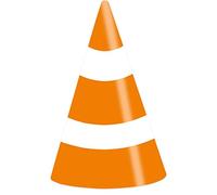amscan- Cônes de fête on The Road Pylone, 9906589, Orange