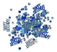 Amscan confetti Happy Birthday boys foil bleu 15 grammes Bleu