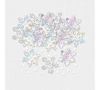 amscan- Confettis Flocon de Neige irisé - 14 g - 1 Paquet, 10237364, Multicolore