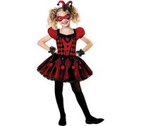 amscan Costume Arlequin Rouge Mignon - 8-10 Ans - 9903545-1 pc
