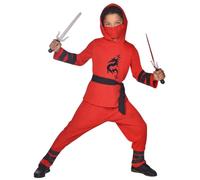 Amscan Costume de Ninja Warrior pour enfant, Rouge, 4-6 ans