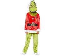 amscan - Costume de Noël classique The Grinch unisexe pour enfants de 3 à 12 ans