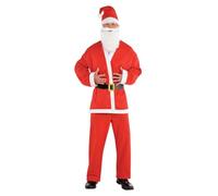 Amscan - Costume de Père Noël, Santa Clause, Saint Nicolas, costume de Noël
