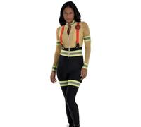 Amscan Costume de pompier multicolore pour femme, taille S (2-4) - Coupe confortable, idéal pour Halloween, cosplay, événements à thème et plus encore