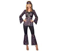 amscan Costume de Reine de Danse Hippie pour Femme Taille 36-38 Multicolore (Lot de 3)