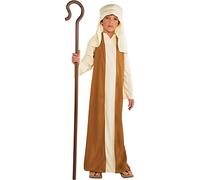 Amscan Costume de Saint Joseph beige pour garçon, costume de la Bible pour enfants, taille S, avec accessoires inclus
