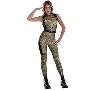 Amscan Costume de soldat militaire pour femme Taille S (2-4)