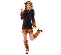 amscan Costume de Tigre pour Femme, Taille 38-40, Multicolore, (Lot de 2)