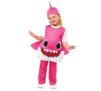 Amscan - Costume enfant Mummy Shark, requin, bébé requin, carnaval, fête à thème, Rose, 104
