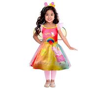 Amscan - Costume enfant Peppa Pig, robe arc-en-ciel, ailes, Peppa Wutz, Carnaval, Mardi gras