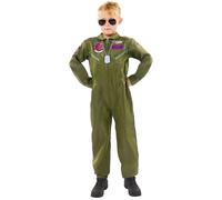 Amscan - Costume enfant Top Gun Maverick, pilote, combinaison, uniforme, pilote de jet, carnaval
