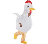 Amscan Costume gonflable de poulet - Adulte Standard | Plastique | Blanc | 1 pièce