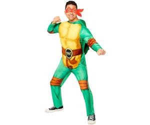 Amscan Costume Officiel Tortues Ninja TMNT pour Homme avec Masques interchangeables, Vert, Chest: 42"