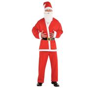 Amscan - Costume Père Noël, Santa Clause, Saint Nicolas, Tenue de Noël