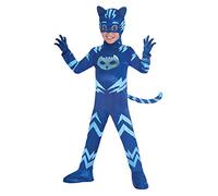 Amscan - Costume PJ Mask Cat Boy Luxe (3-4 Ans), Multicolore, 7AM9902964
