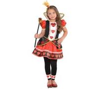 Amscan costume Reine de Coeur filles rouge taille 8-10 ans Rood