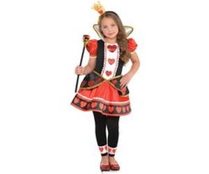 Amscan costume Reine de Coeur filles rouge taille 8-10 ans Rood