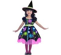 Amscan costumes Spider Witchde filles noires 3-4 ans 2-pièces Zwart