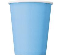 Amscan - Couleurs unies - Gobelets de fête, papier pack de 8 SG24687 (taille unique) (bleu bébé)