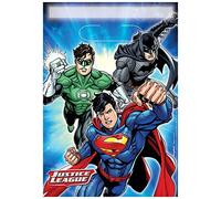 amscan DC Comics 371585 Lot de 8 Sacs à Surprises pliés Bleu Taille Unique
