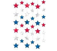 Amscan décoratifs Corde Patriotique étoiles