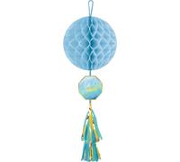 amscan Décoration boule nid d'abeille Oh Baby Boy