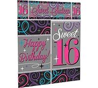 Amscan - Décoration murale, 16e anniversaire - Plastique SG31008 (taille unique) (Coloré)