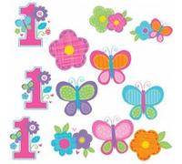 Amscan - Décorations à découper (Taille unique) (Rose multicolore) - UTSG15002 Rose Multicolore G