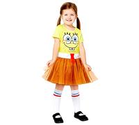 amscan Déguisement Bob l'éponge pour fille sous licence officielle, jaune, 8 ans