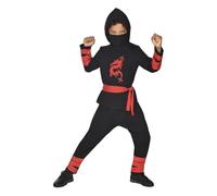 amscan Déguisement de dragon Ninja pour enfant, Noir, 6-8 ans